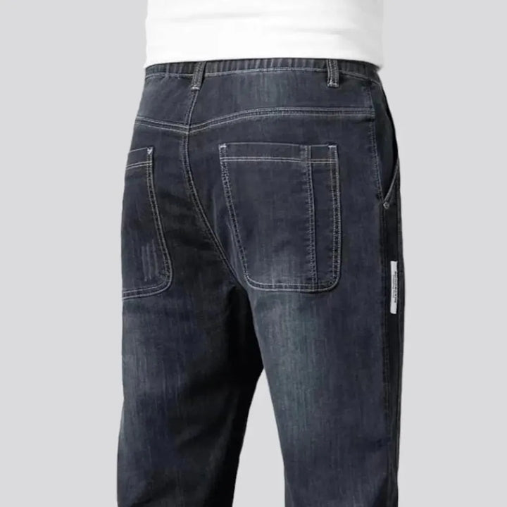 High-waist lyocell jeans for men