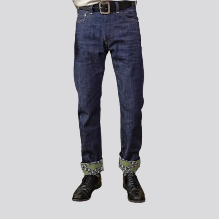 Cuffed Self-edge Men's Jeans | Jeans4you.shop